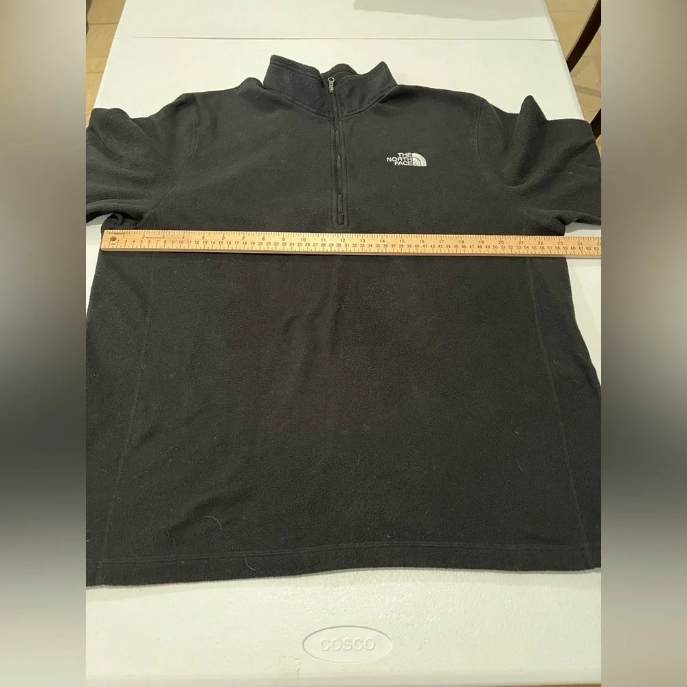 North Face  men’s Sweatshirts 1 Zip, TNF Negro Sz L